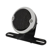 Black Motorcycle Rear Fender LP Bracket With 1933-36 Ford Style LED Tail Light