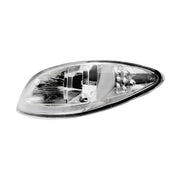 Chrome LED Headlight With LED Light Bar & Turn Signal For 2006-2017 International Prostar-Driver