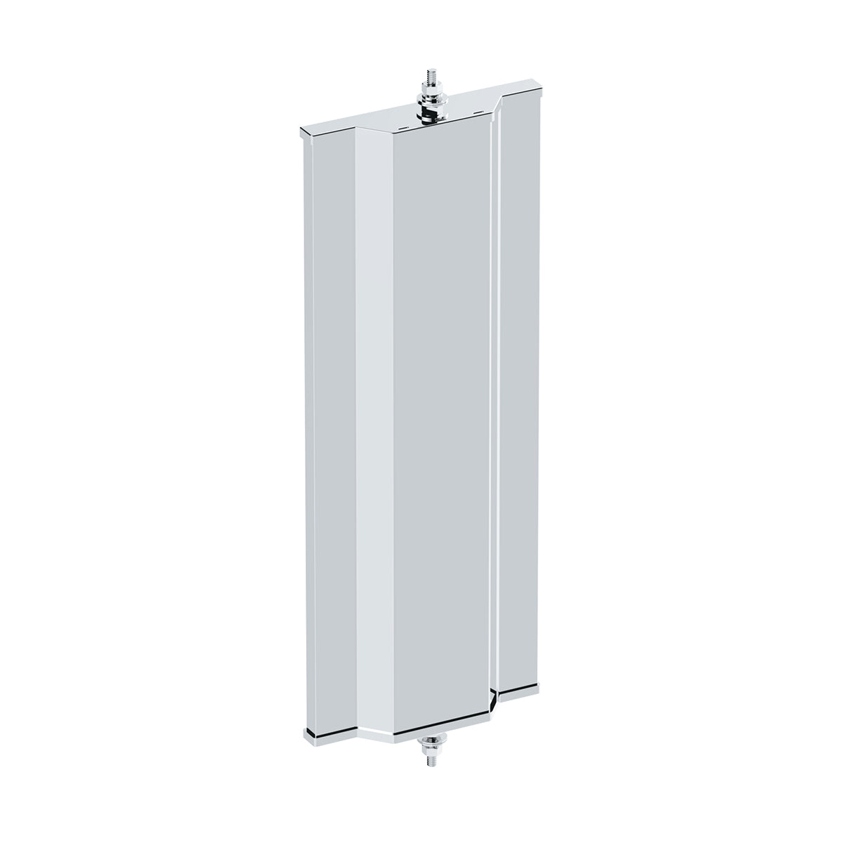 6" X 16" 430 Stainless Steel West Coast Mirror With Convex Lower Mirror - Non Heated