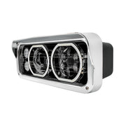 Blackout High Power Heated 10 LED Headlight With LED Turn & DRL-Passenger