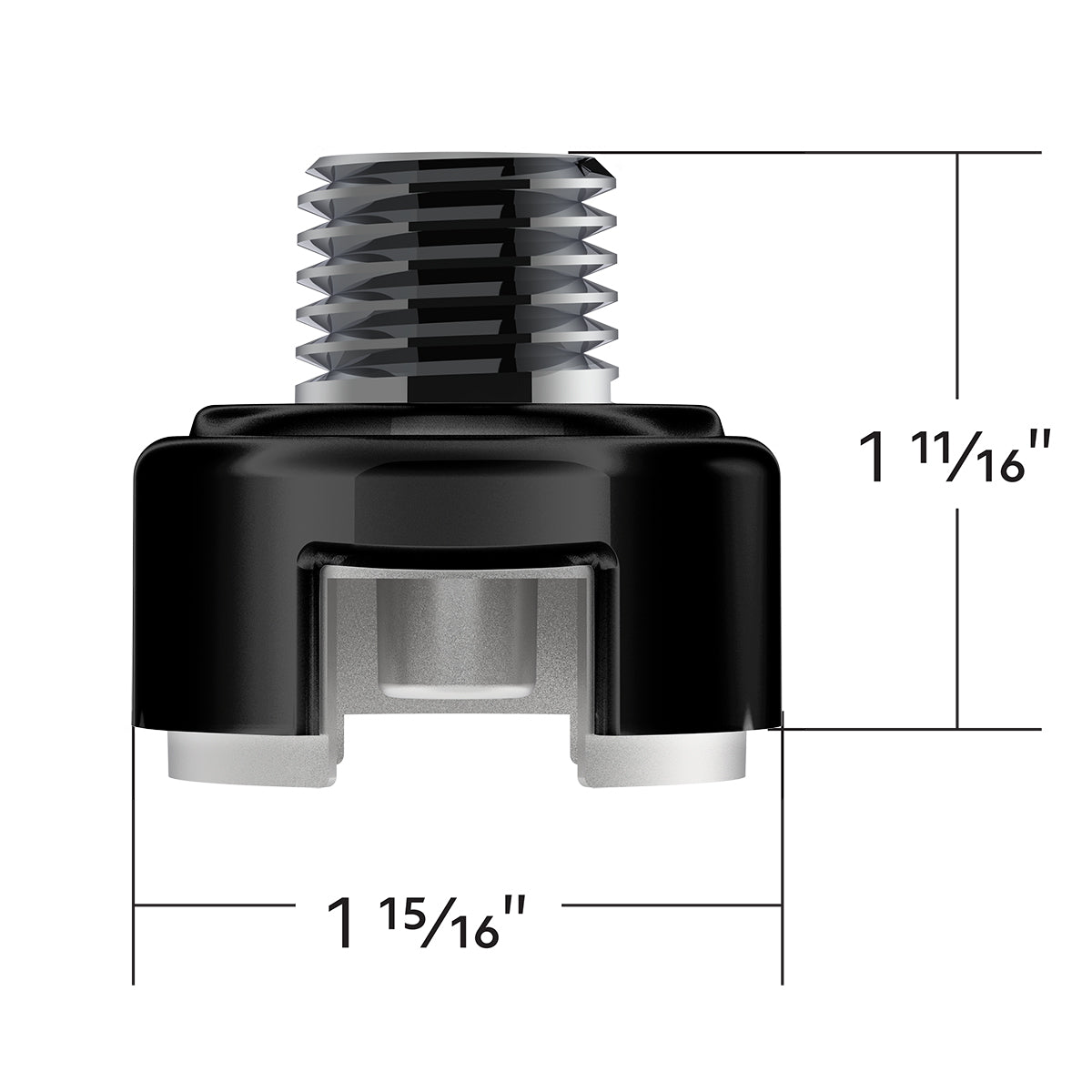 M30X3.5 Thread-On Shift Knob Mounting Adapter For Eaton Fuller Style 13/15/18 Shifter - Candy Black
