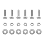 4" X 24" Chrome Freightshaker Bottom Mud Flap Plate - Bolt Thru (Card of 2)
