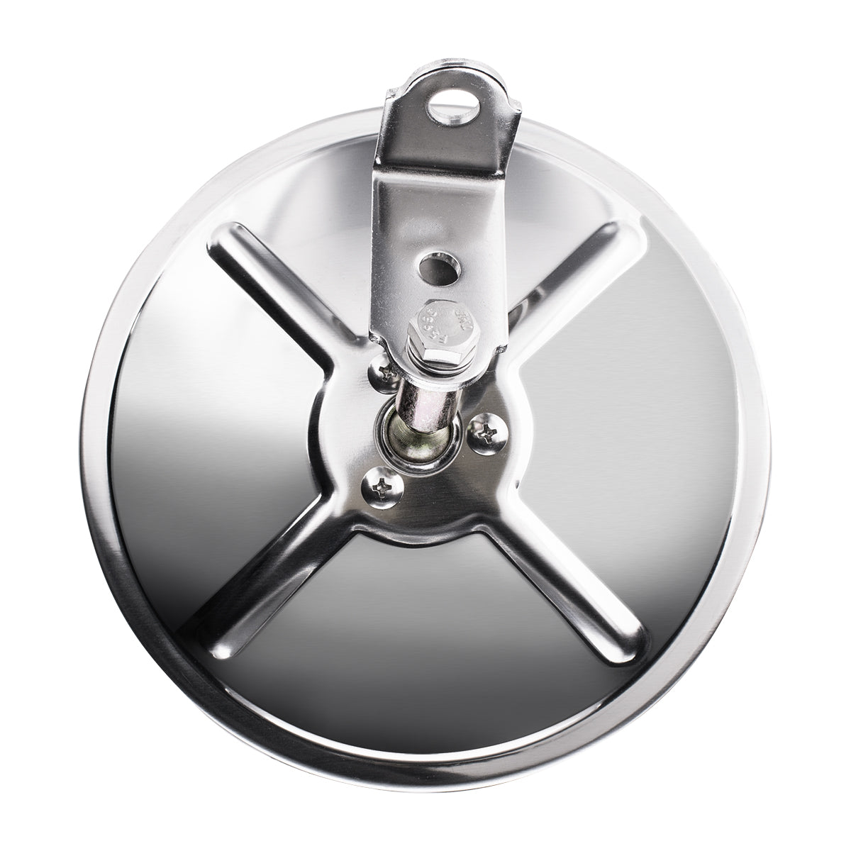 6" 430 Stainless Steel 320R Convex Mirror - Centered Mounting Stud