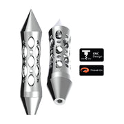 Daytona Style Spike Grip Handle With Beer Tap Adapter - Chrome