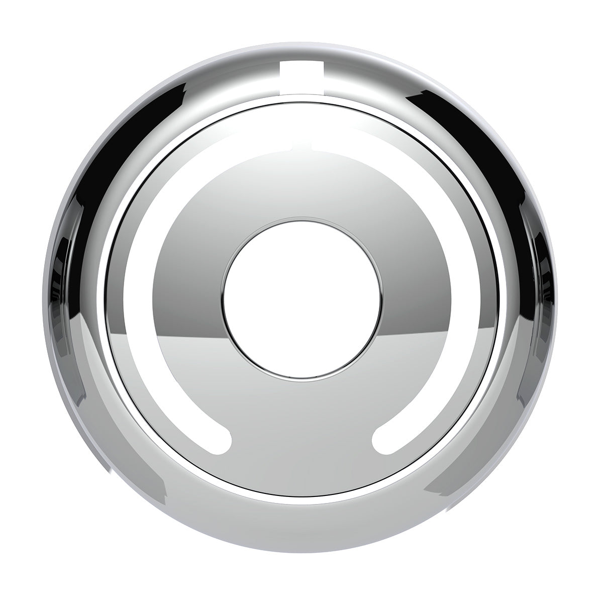 Chrome Plastic A/C Control 6-Piece Dial Covers For 2018-2025 Freightliner Cascadia