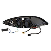 Black Projection Headlight With LED Turn Signal & Light Bar For 2006-2017 International Prostar - Driver