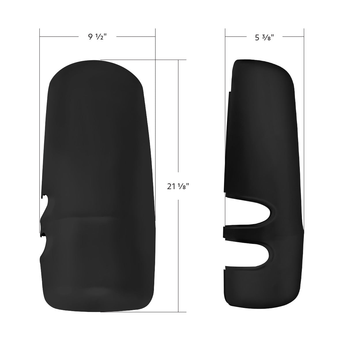 Matte Black Mirror Cover For 2013-2025 Kenworth T680-Driver