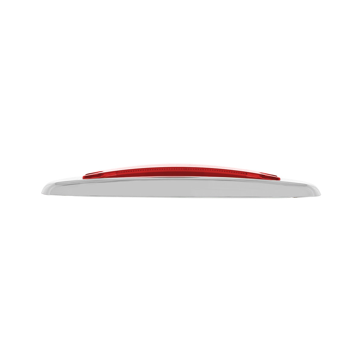 16 LED Rectangular GloLight With Bezel (Clearance/Marker) - Red LED/Red Lens