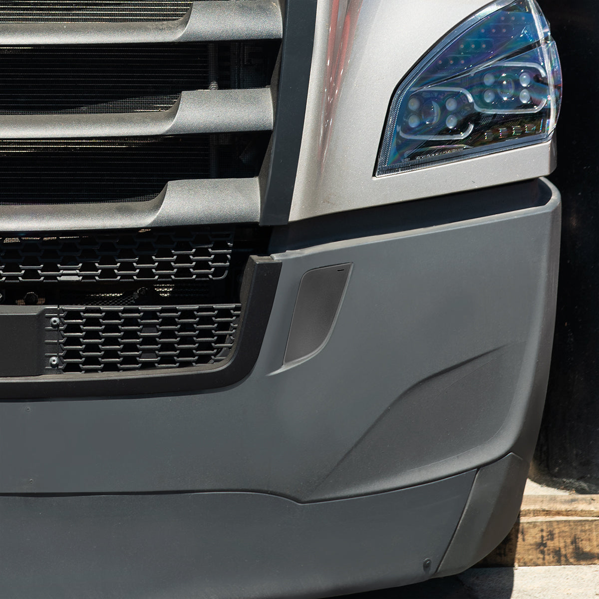 Black Tow Hook Access Cover For 2018-2024 Freightliner Cascadia - Driver