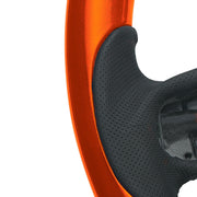 18" YourGrip Wood Candy Color Steering Wheel For 2012-2021 PB 579 & 2013-2021 KW T680-Cadmium Orange
