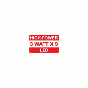 9 High Power LED Square Work Light - Flood