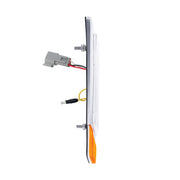 Double Fury 5 LED Fender Turn Signal Light For 2012-2021 Peterbilt 579-Amber & White LED,Passenger