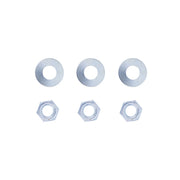 3" X 12" Chrome Standard Bottom Mud Flap Plate - Welded Stud