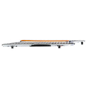 Chrome Air Intake Grille With LED GloLight For 2012-2021 Peterbilt 579 (Driver) - Amber LED/Amber Lens