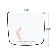 Heated Auxiliary Convex Mirror With LED Turn Signal For 2012-2017 Volvo VNL - Passenger