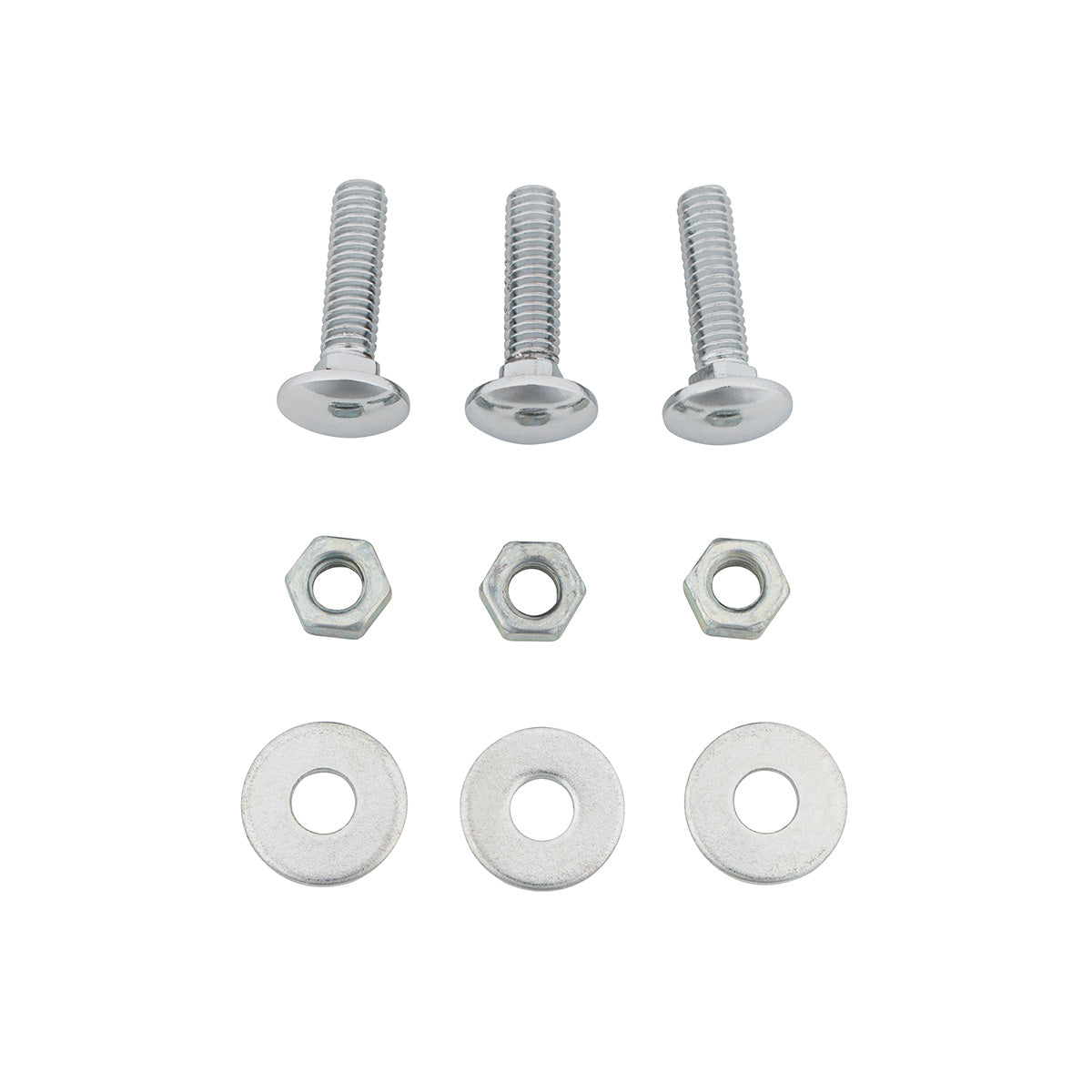 4" X 24" Chrome Kwopper Bottom Mud Flap Plate - Bolt Thru (Card of 2)