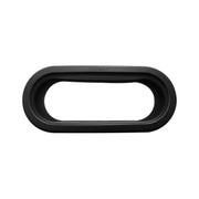 Stainless Top Mud Flap Bracket With 3X 22 LED 6" Oval GloLight & Grommets - Red LED/Red Lens (Each)