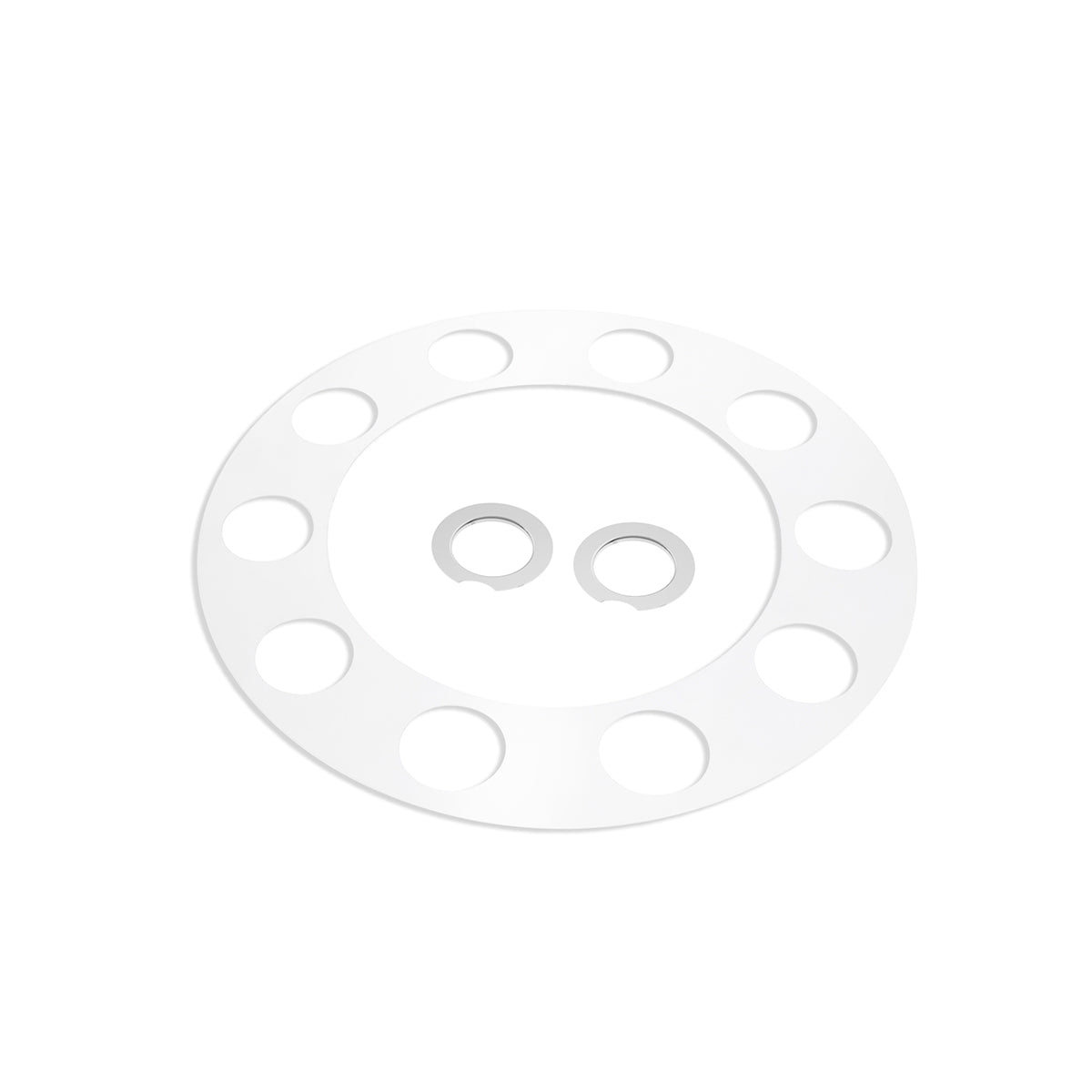 Pointed Rear Axle Cover With 33mm Standard Style Push-On Nut Covers - Chrome