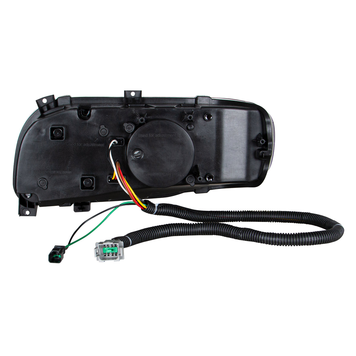 High Power 10 LED Blackout Headlight With 6 LED Turn & 100 LED Halo For 2008-2024 Peterbilt 389- Passenger