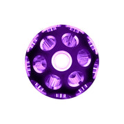 Thread-On Matte Black Phoenix Style Ball Gearshift Knob With LED 13/15/18 Speed Adapter-Purple LED