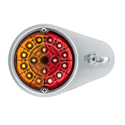 304 SS Above Door Dome Light Kit W/ 17 LED Double Fury Watermelon For 1994-2025 KW W900-Amber & Red LED