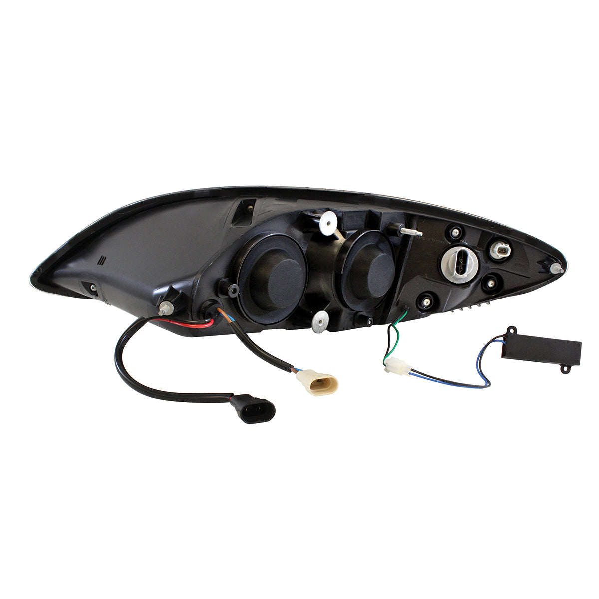 Black Projection Headlight With LED Turn Signal & Light Bar For 2006-2017 International Prostar - Passenger