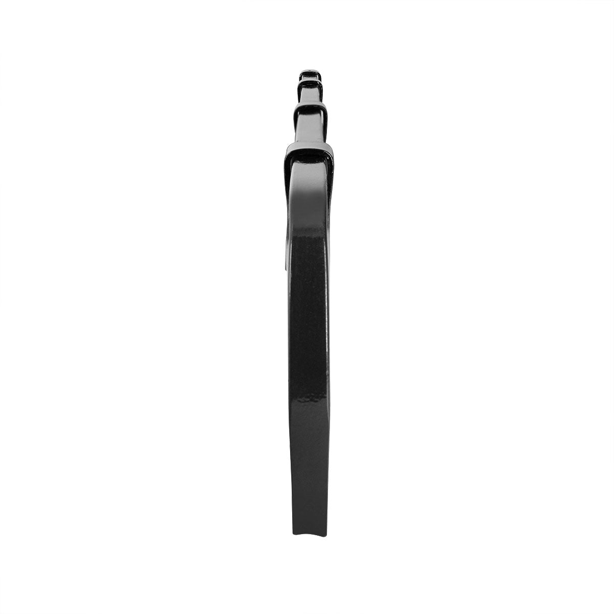 Black Straight Mud Flap Hangers With Mounting Hardware - No Coil (Pair)
