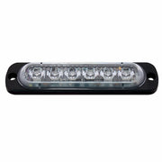 6 High Power LED Super Thin Directional Warning Light - Amber & White LED (Bulk)