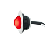 GloLight 2 LED 3/4" Mini Light (Clearance/Marker) With Stainless Steel Trim-Red LED/Red Lens
