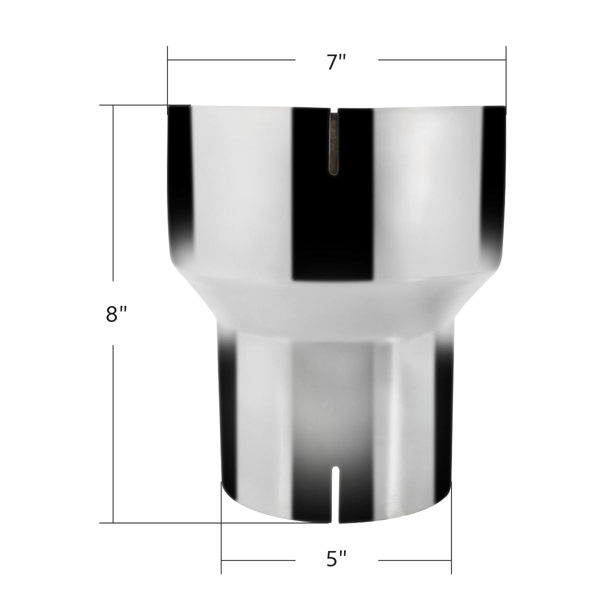 Chrome Reducer 7" I.D. To 5" I.D.