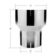 Chrome Reducer 7" I.D. To 5" I.D.