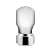 Thread-On Chrome Charlotte Style Gearshift Knob With LED 9/10 Speed Adapter-Amber LED