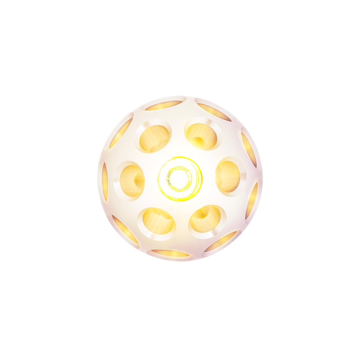 Thread-On Annodized Phoenix Style Ball Gearshift Knob With LED 9/10 Speed Adapter-Amber LED