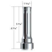 Thread-On Dallas Style Gearshift Knob With 9/10 Speed Adapter - Chrome/Vertical