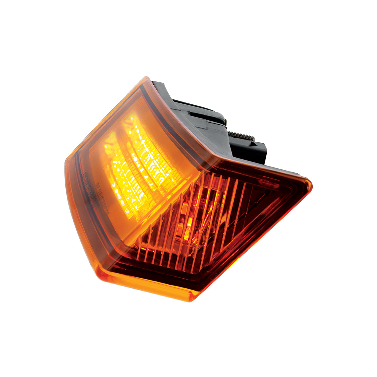 35 LED Sequential Turn Signal Light For 2018-2025 Freightliner Cascadia - Passenger - Amber LED/Amber Lens