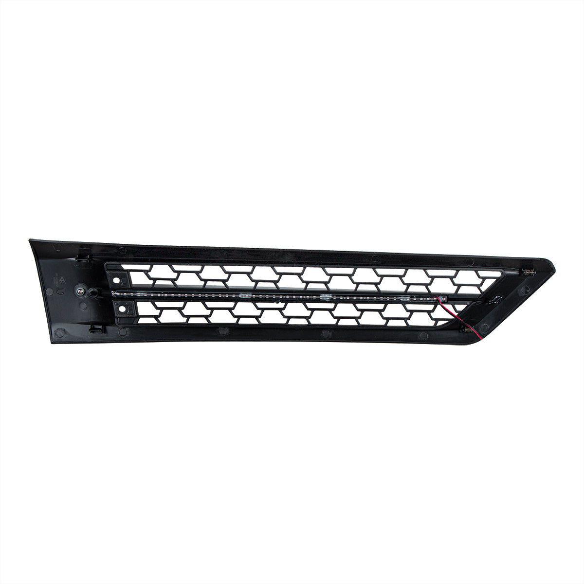 Hood Air Intake Grille With White LED For 2018-2024 Freightliner Cascadia 126 - Driver