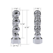 Thread-On 3-Skulls Gearshift Knob With Adapter For Eaton-Fuller 9/10 Speed Shifter-Chrome