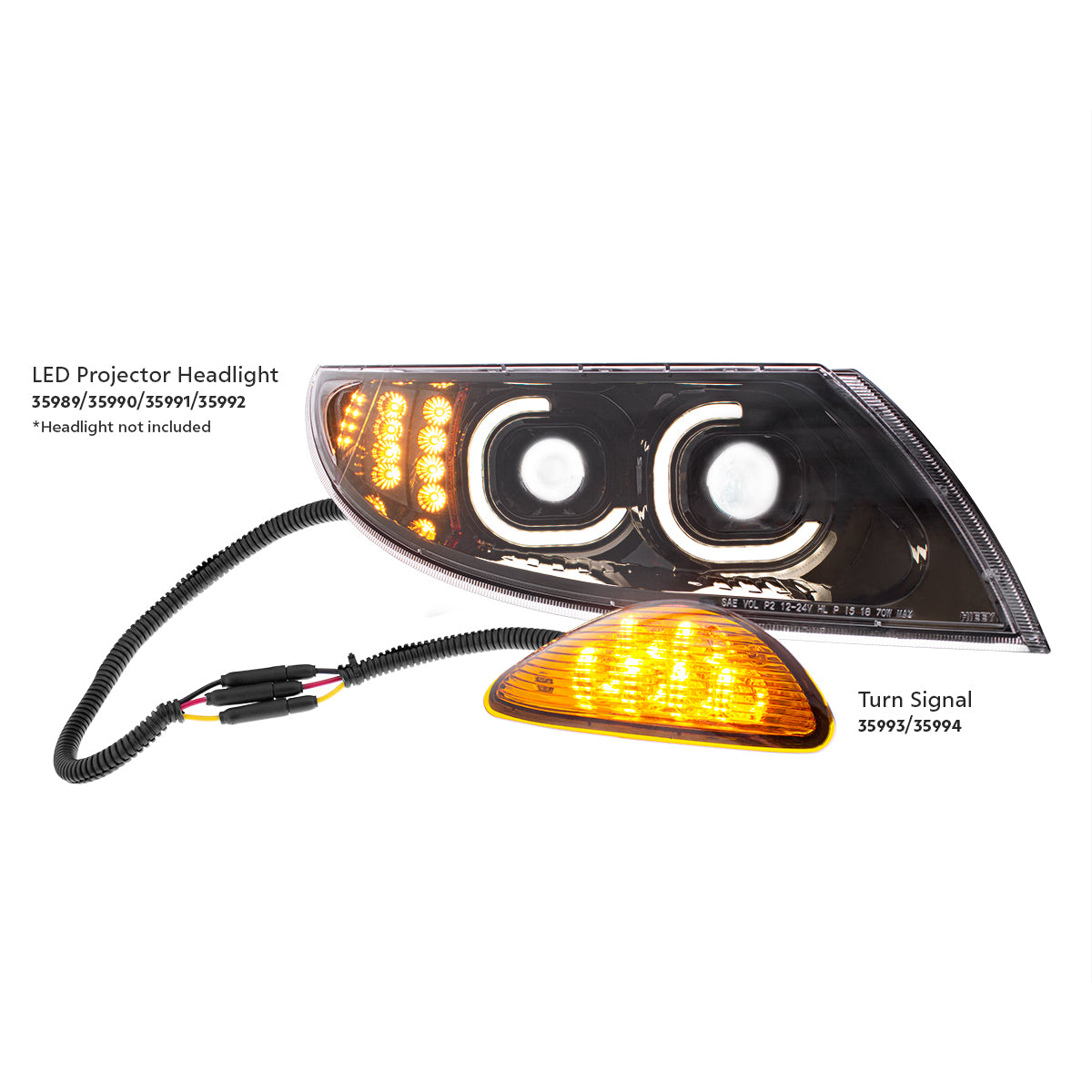 6 LED Rear Facing Turn Signal & Parking Light For IH Durastar (2002-2018) & MV (2019-2022) - Passenger
