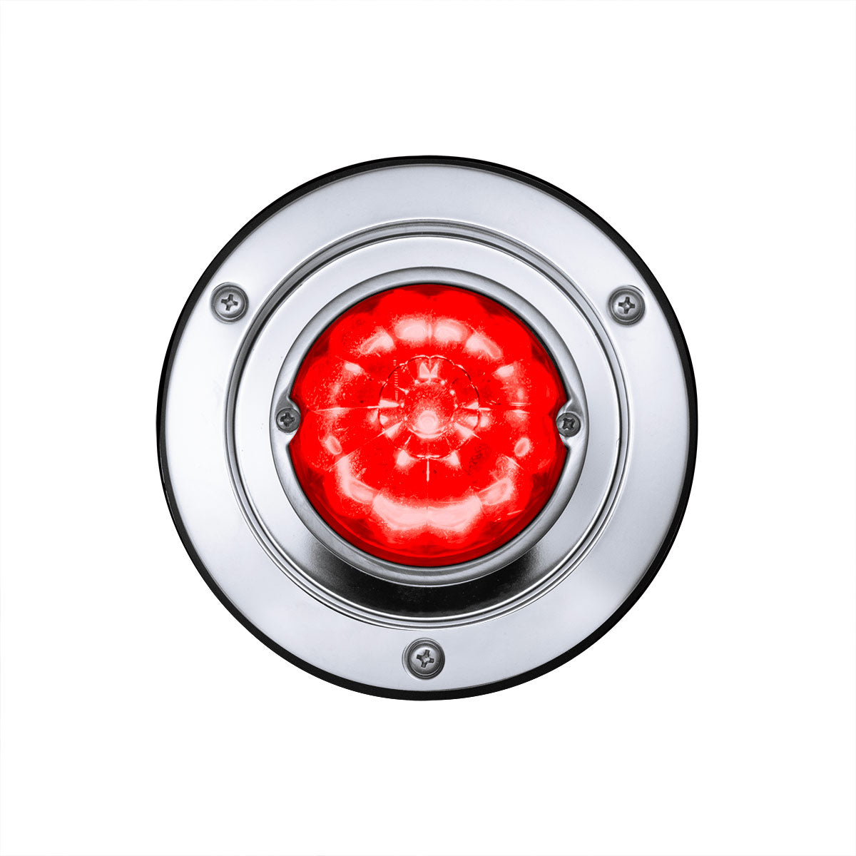 17 LED Dual Function Watermelon Light Sleeper Bunk Kit With 304 Stainless Steel Bezel-Red LED/Red Lens