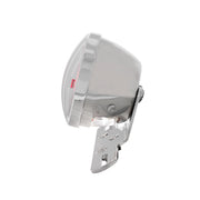 Motorcycle LED Rear Fender Tail Light With Chrome Grille Bezel - Red Lens