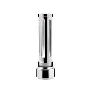 Thread-On Chrome Sonoma Style Gearshift Knob With LED 9/10 Speed Adapter-Clear Crystal/White LED
