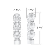 1/2"-13 Thread-On 3 Skull Candy Color Shift Knob-Pearl White
