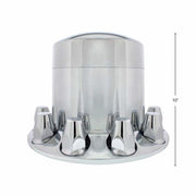 Chrome Plastic Extra Tall Rear Axle Cover With 33mm Thread-On Nut Covers
