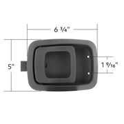 Black Plastic Interior Daylight Door Handle For 2002-2006 Kenworth W900/T800/T600/T300/C500 (Bulk)