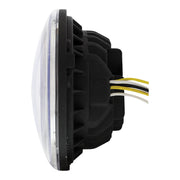 ULTRALIT - High Power LED 7" Projection Headlight With Dual Color LED Position Halo Ring