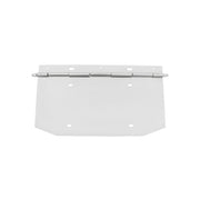 Chrome 1 License Plate Angled Holder With Hinge