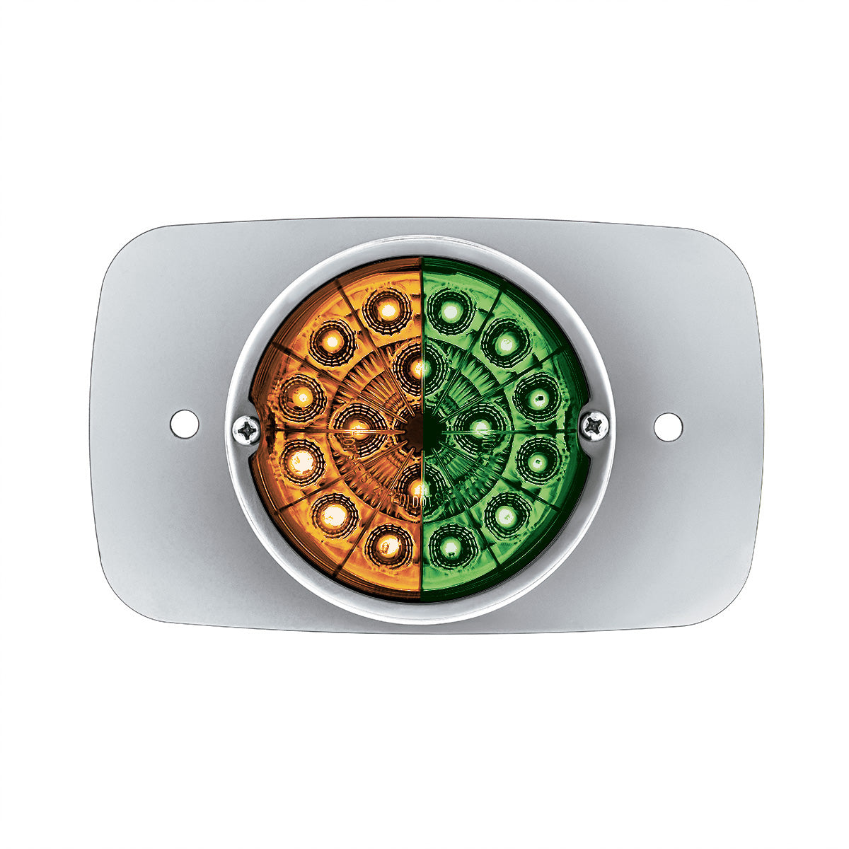 304 SS Turn Signal Light Kit W/ 17 LED Double Fury Watermelon For 2008-2017 FL Cascadia-Amber & Green LED