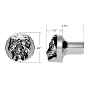 Skull Air Valve Knob - Chrome