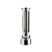 Thread-On Chrome Sonoma Style Gearshift Knob With LED 13/15/18 Speed Adapter-Blue Crystal/Blue LED