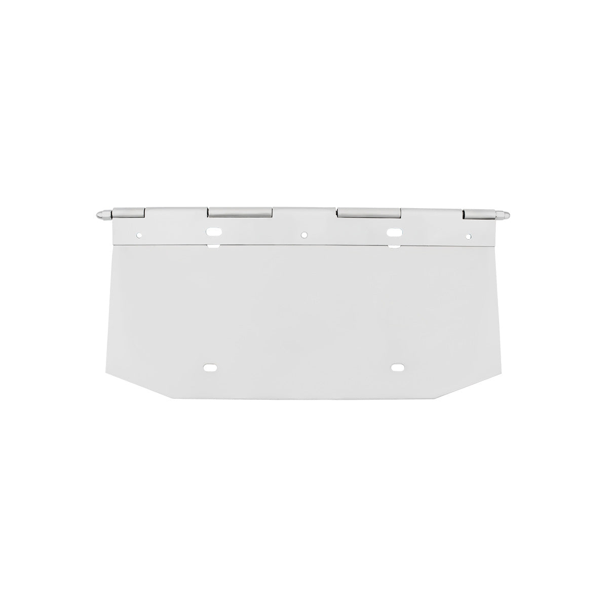 Chrome 1 License Plate Angled Holder With Hinge
